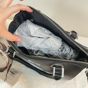 Brand New Logo Calvin Klein Black Boston Bag